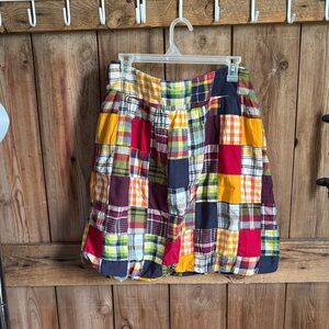Vintage American Eagle 80s/90s Patchwork Plaid Cotton Bubble Skirt